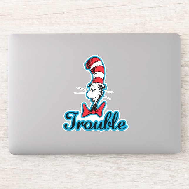 Adesivo Dr. Seuss | O Gato de Chapéu dá Trabalho (Computador)