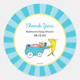 Adesivo Dr. Seuss| Um Peixe - Chá de fraldas Obrigado