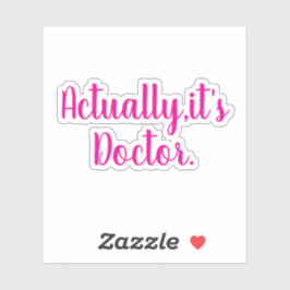 Adesivo Dr. Sticker - Dra. Médica - Graduação