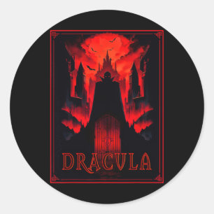 Adesivo Dracula Gothic Horror Vamire Art - halloween Vampi