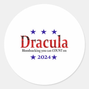 Adesivo Drácula - Sinal Eleitoral - Dia de as Bruxas engra
