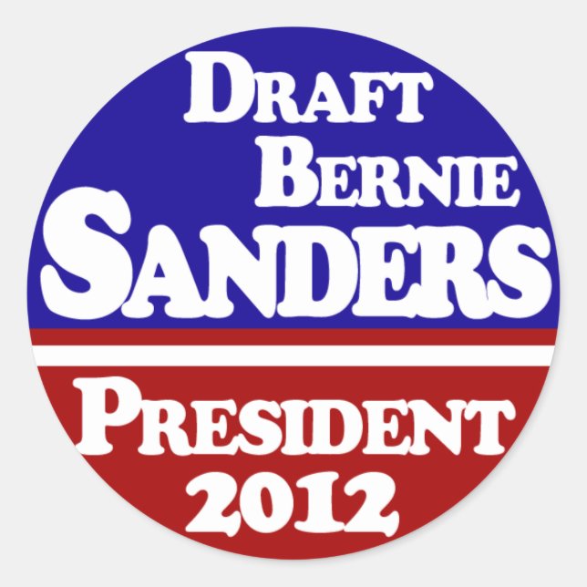 Adesivo Draft Bernie Sanders Stickers (Frente)