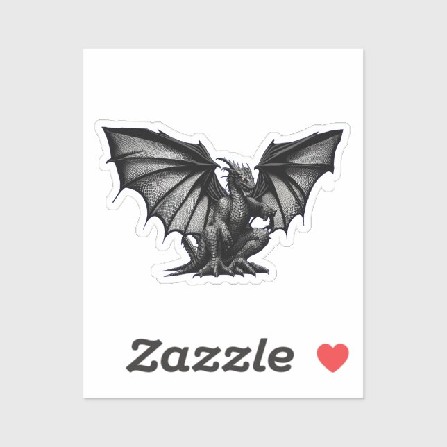 Adesivo Dragão (Folha)