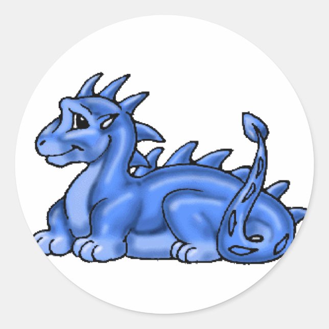 Adesivo Dragão Azul (Frente)