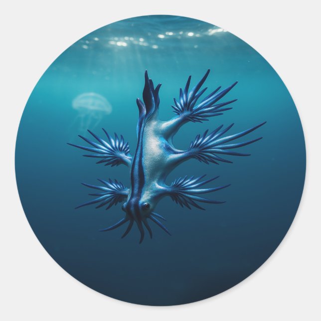 Adesivo Dragão Azul do Mar (Frente)