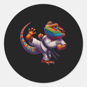 Adesivo Dragão Barbudo Alto Karate Samurai Ninj