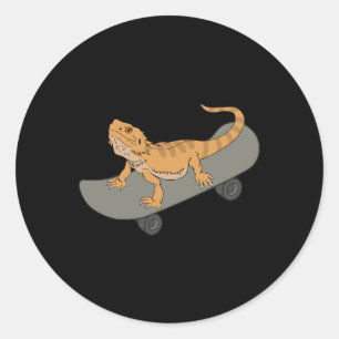 Adesivo Dragão Barbudo Engraçado No Skate Pet Lagarto Fofo