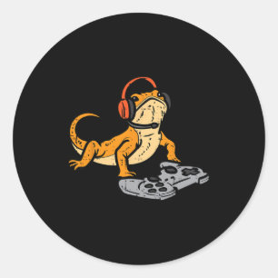 Adesivo Dragão Barbudo Video Games Divertido Gamer Animal