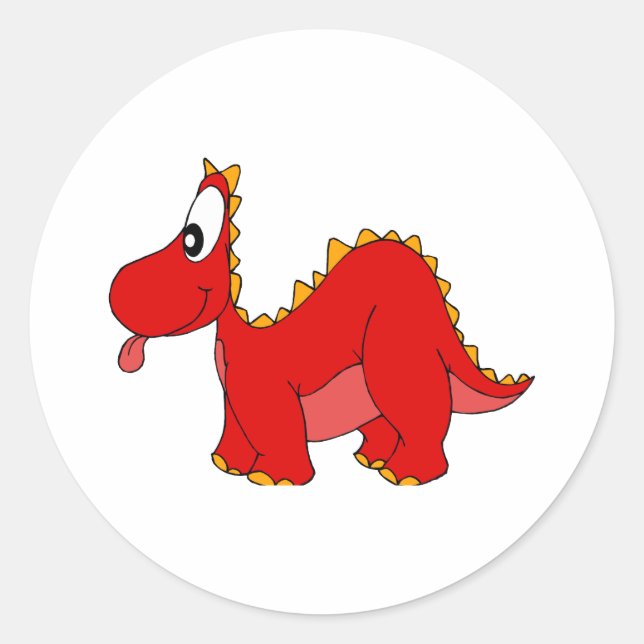 Adesivo Dragão Cachorro Vermelho (Frente)