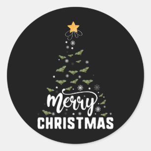 Adesivo Dragão Carinado Família de Árvores de Natal Merry
