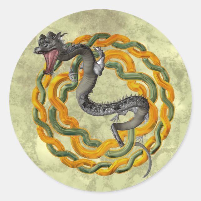 Adesivo Dragão Chinês (Frente)