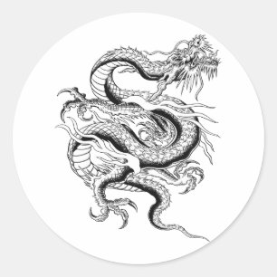 Adesivo Dragão chinês afortunado