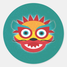 Adesivo Dragão Chinês Boa Sorte Ano Novo