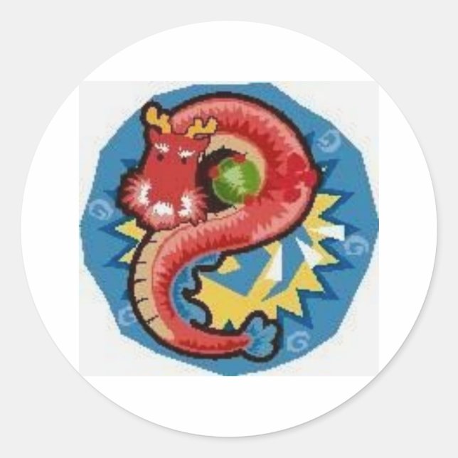 Adesivo Dragão de Água (Frente)