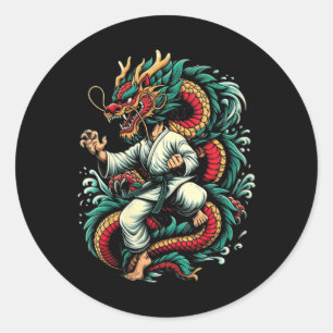 Adesivo Dragão de Karate Ano Novo Lunar Chinês 2024 Ano Do