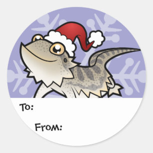 Adesivo Dragão de Natal Barbudo / Dragão de Rankin