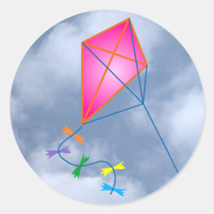 Adesivo Dragão de papel kite