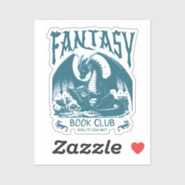 Adesivo Dragão do Clube de Livro Fantasia