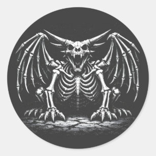Adesivo Dragão Esqueleto por BurnsInHell