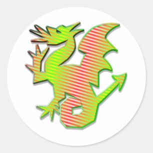 Adesivo Dragão Estilizado