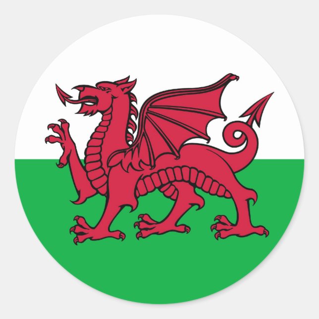 Adesivo Dragão Galês (Frente)