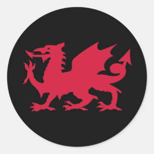 Adesivo Dragão Galês Vermelho