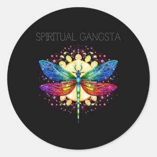 Adesivo Dragão Libélula Espiritual Gangsta Yoga Meditação 