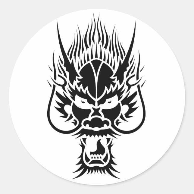 Adesivo Dragão oriental (Frente)