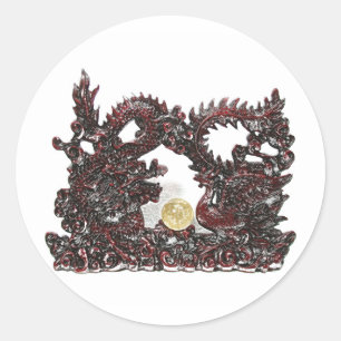 Adesivo Dragão & Phoenix de Feng Shui