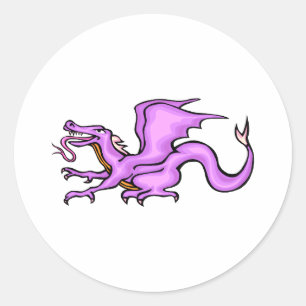 Adesivo Dragão roxo