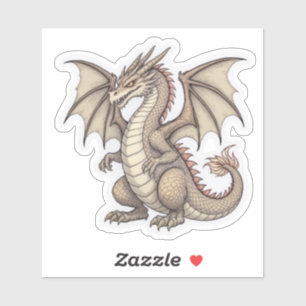 Adesivo Dragão Sentado