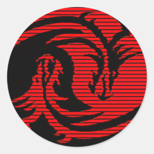 Adesivo Dragão vermelho