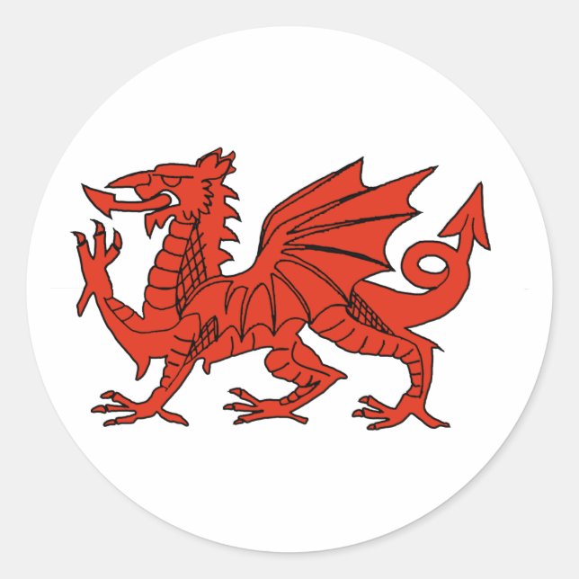 Adesivo Dragão Vermelho (Frente)