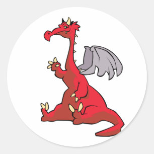 Adesivo Dragão Vermelho