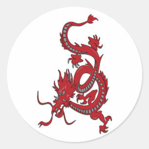 Adesivo Dragão vermelho - ano do dragão