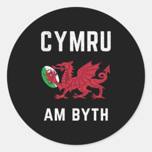 Adesivo Dragão Vermelho do País de Gales Bandeira Cymru Ra