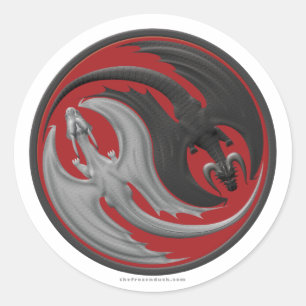 Adesivo Dragão Yin-Yang