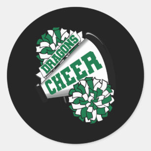 Adesivo Dragões Cheer Ck Para Espírito de Torcida Escolar 
