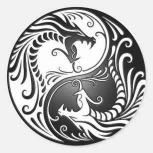 Adesivo Dragões de Yin Yang