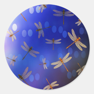 Adesivo Dragões Magnéticos Em Azul,