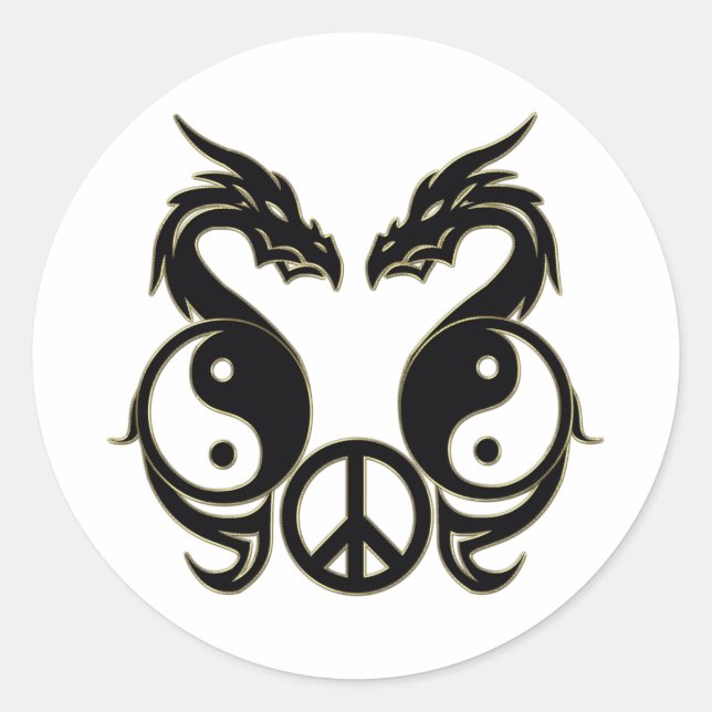 ADESIVO DRAGÕES PACÍFICOS - YIN & YANG (Frente)