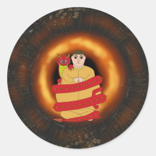 Adesivo Dragon Fat Dude Sticker