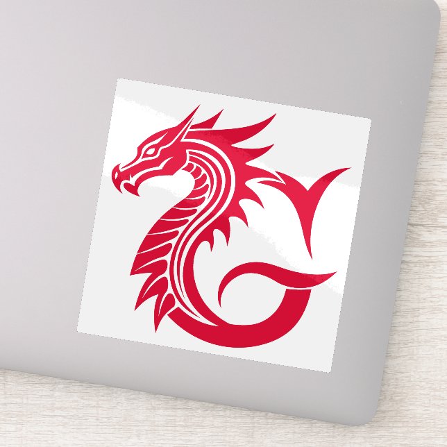 Adesivo Dragon Styled Letter G, Dragon Alphabet, Monogram (Detalhe)