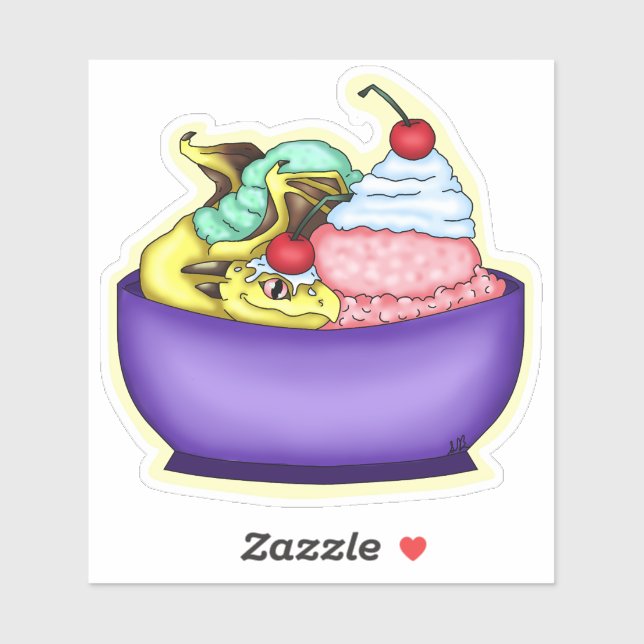 Adesivo Dragon Sundae Sticker (Folha)
