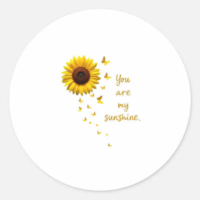 Adesivo Dragonflies and Sunflower You Are My Sunshine (Frente)
