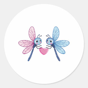 Adesivo Dragonfly casal ama casal apaixonado