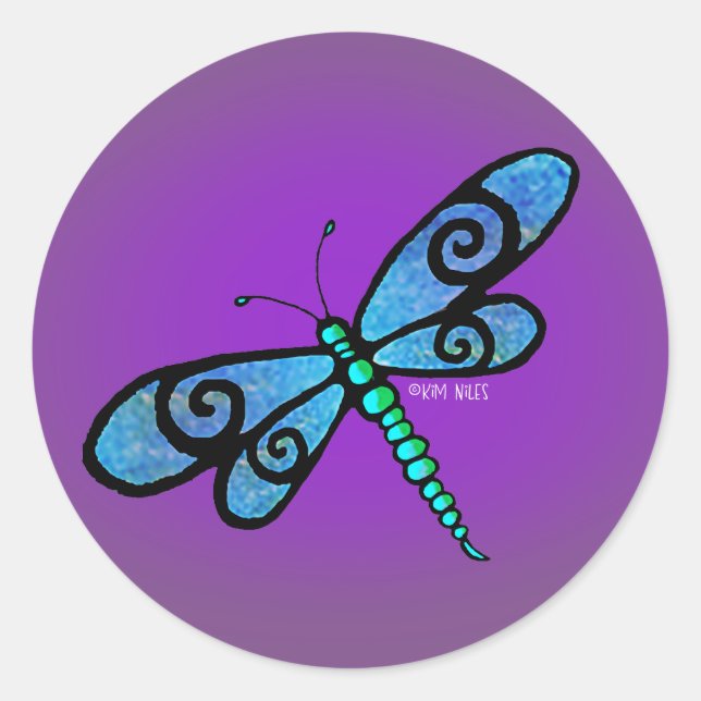Adesivo Dragonfly KiniArt Stickers (Frente)