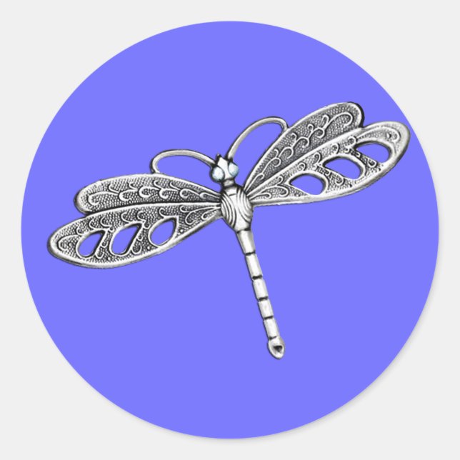 Adesivo Dragonfly Metálica Silver (Frente)