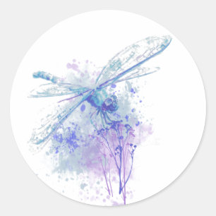 Adesivo Dragonfly Original em Blue Mauve Nature