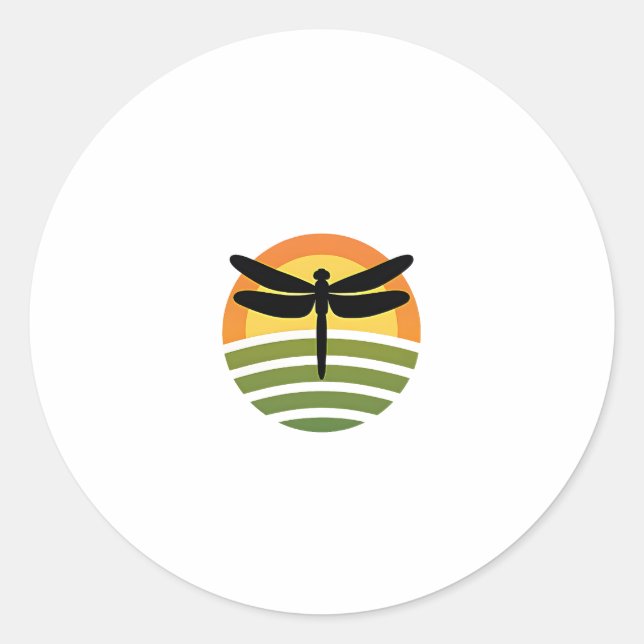 Adesivo Dragonfly Retro (1) (Frente)